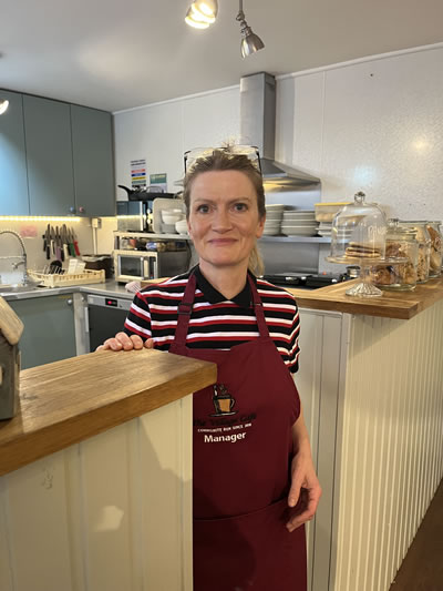 Gwen, our amazing café manager